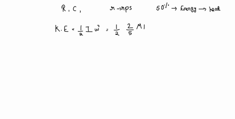 a-metal-sphere-of-radius-r-and-specific-heat-c-is-rotated-about-an-axis-passing-throught-its-centre-