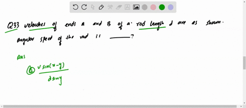 velocities-of-cnds-a-and-b-of-a-rod-of-length-d-are-as-shown-angular-specd-of-the-rod-is-note-that-f