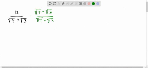 in-exercises-75-92-rationalize-each-denominator-simplify-if-possible-frac12sqrt7sqrt3