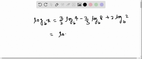 find-x-log-_b-xfrac32-log-_b-4-frac23-log-_b-82-log-_b-2