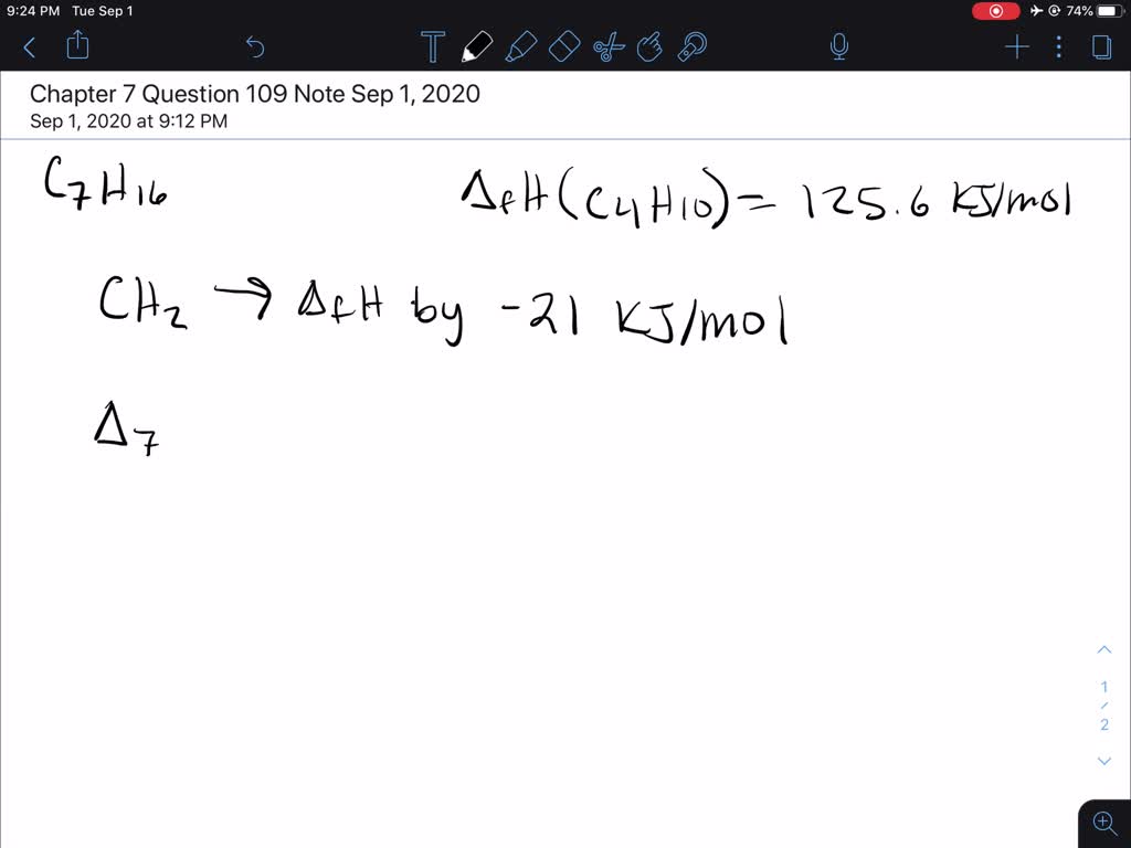 SOLVED:An alkane hydrocarbon has the formula Cn H2 n+2 The enthalpies ...