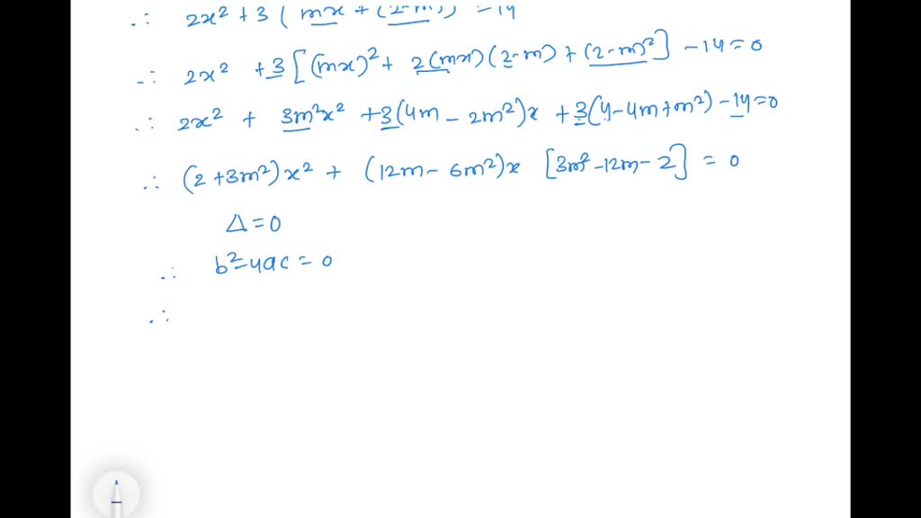 SOLVED: Use Descartes' method from Problem 91 to find an equation of ...