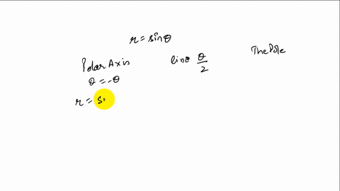 test-for-symmetry-with-respect-to-a-the-polar-axis-b-the-line-thetafracpi2-c-the-pole-rsin-theta