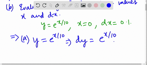 15-18-a-find-the-differential-dy-and-b-evaluate-dy-for-the-given-values-of-x-and-dx-yex-10-quad-x0-q