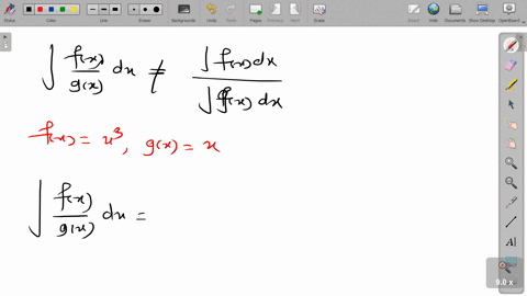 SOLVED:Give an example to show that the integral of a quotient is not ...