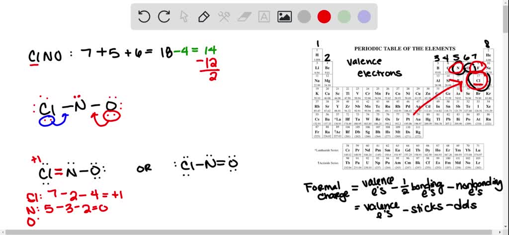 SOLVED:Write the Lewis structure for nitrosyl chloride, CINO. Using ...