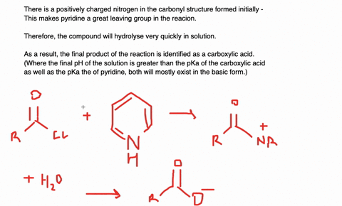will-an-amide-be-the-final-product-obtained-from-the-reaction-of-an-acyl-chloride-with-pyridine-in-a