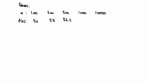 sketch-a-function-that-has-the-following-table-of-values-but-whose-limit-as-x-rightarrow-infty-is-eq