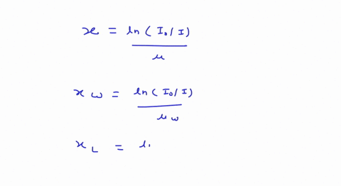 Exercises 1- The linear attenuation coefficient of gamma ray...