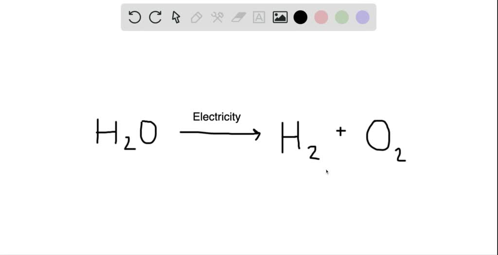 SOLVED:A simple way to generate elemental hydrogen gas is to pass ...