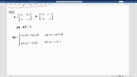 show-that-matrix-a-is-the-inverse-of-matrix-b-aleftbeginarraycc-2-frac12-3-1endarrayright-bleftbegin