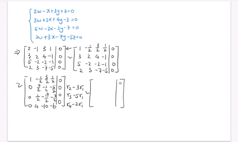 use-gaussian-elimination-to-find-the-complete-solution-to-each-system-of-equations-or-show-that--132