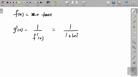 beginaligned-fx-xtan-x-gprimex-frac1fprimex-frac11sec-2-x-frac12tan-2-x-frac12gx-x2-endaligned