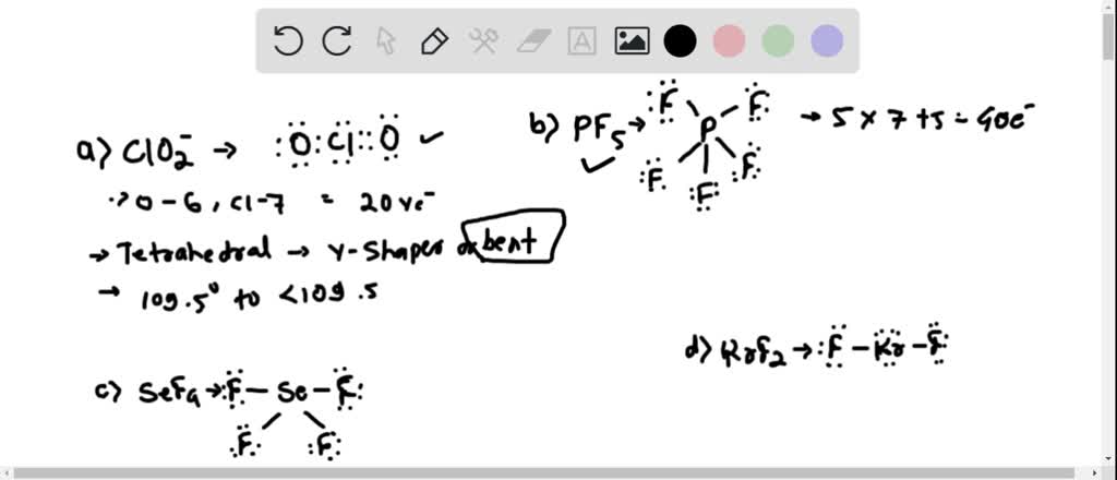 SOLVED: Determine the shape, ideal bond angle(s), and the direction of ...