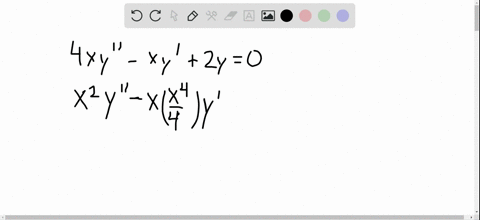 Solved Determine The Roots Of The Indicial Equation Of The Given Differential Equation 4 X 2 Y Prime Prime X E X Y Prime Y 0