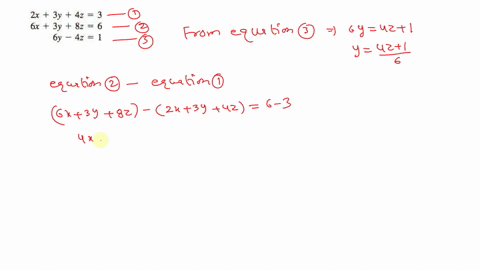 if-the-equations-are-dependent-write-the-solution-set-in-terms-of-the-variable-z-hint-in-exercise-24