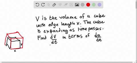 if-v-is-the-volume-of-a-cube-with-edge-length-x-and-the-cube-expands-as-time-passes-find-dvdt-in-t-2