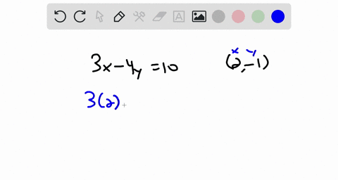 determine-whether-the-given-point-is-a-solution-3-x-4-y10-2-1