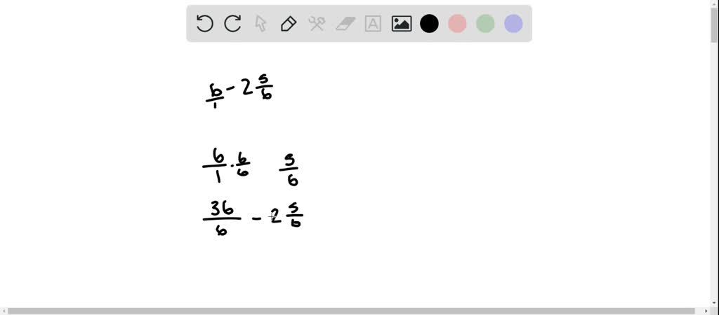 SOLVED:Subtract the mixed numbers. Write the answers as fractions or ...