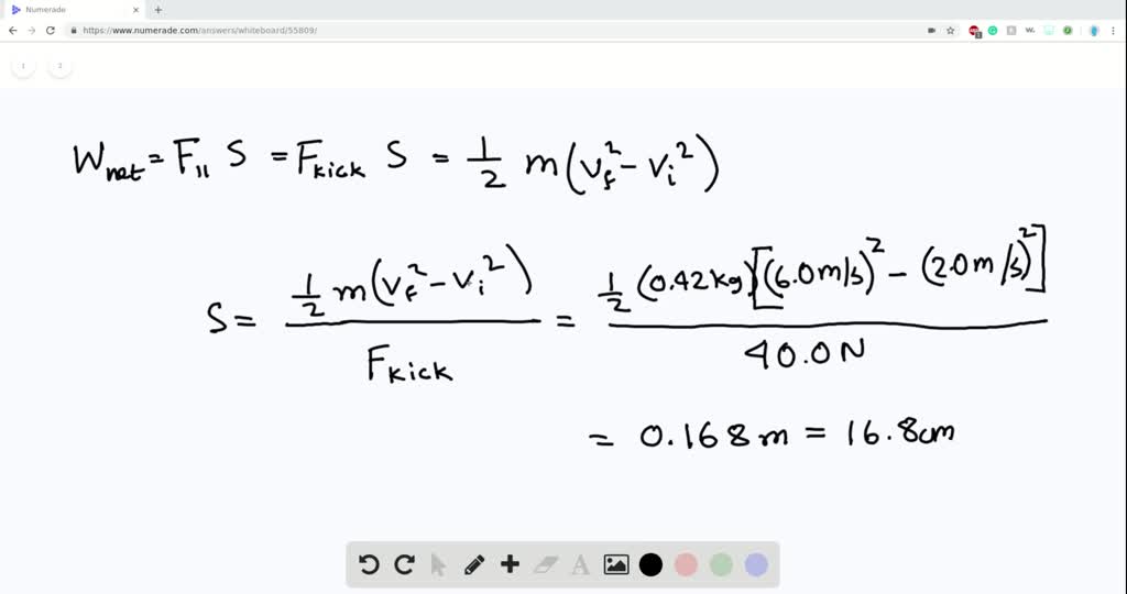 SOLVED ∙A 0.420 kg soccer ball is initially moving at 2.00 m / s . A