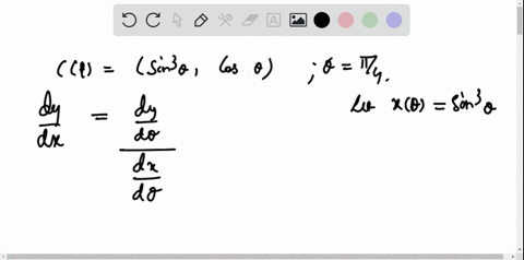 use-eq-8-to-find-d-y-d-x-at-the-given-point-leftsin-3-theta-cos-thetaright-quad-thetafracpi4