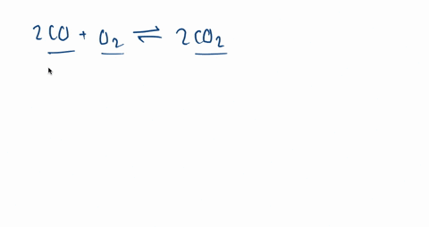 SOLVED:For the simple reaction 2 CO(g)+O2(g) →2 CO2(g) list the types ...