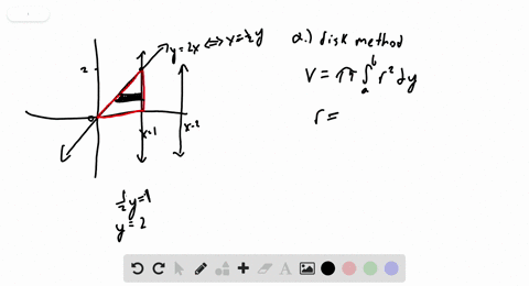 find-the-volume-of-the-solid-generated-by-revolving-the-triangular-region-bounded-by-the-lines-y2--7