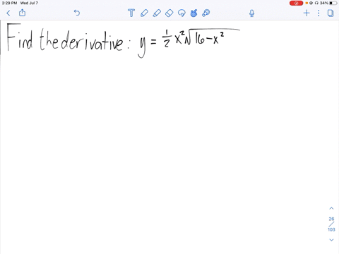 find-the-derivative-of-the-function-yfrac12-x2-sqrt16-x2