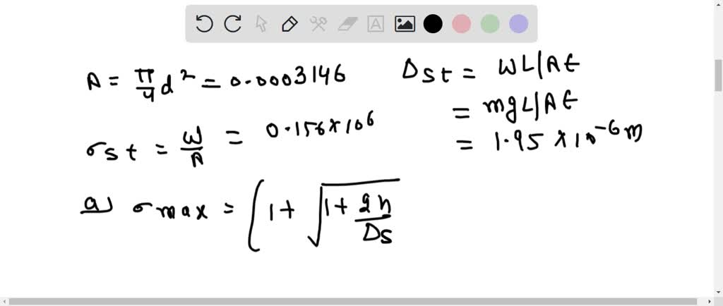 SOLVED: ) A vertical bar 4-meter-long and of 2000 mm2 cross-sectional ...