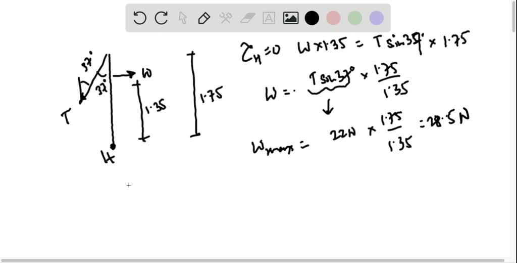 SOLVED A Weight W Is Supported By Attaching It To A Vertical Numerade solved-a-weight-w-is-supported-by-attaching-it-to-a-vertical-numerade