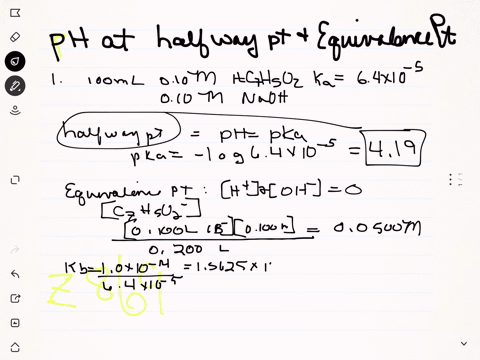 calculate-the-ph-at-the-halfway-point-and-at-the-equivalence-point-for-each-of-the-following-titrati