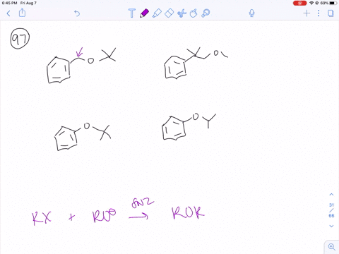 which-of-following-ethers-cannot-be-made-by-a-williamson-ether-synthesis