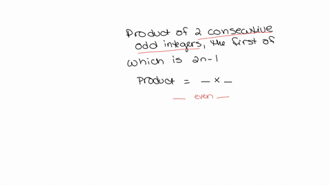 the product of two consecutive integers in algebraic expression