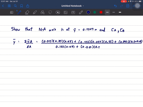 if-the-beam-is-subjected-to-a-shear-of-v15-mathrmkn-determine-the-webs-shear-stress-at-a-and-b-indic