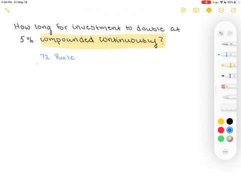 how-long-will-it-take-money-to-double-if-it-is-invested-at-5-compounded-continuously