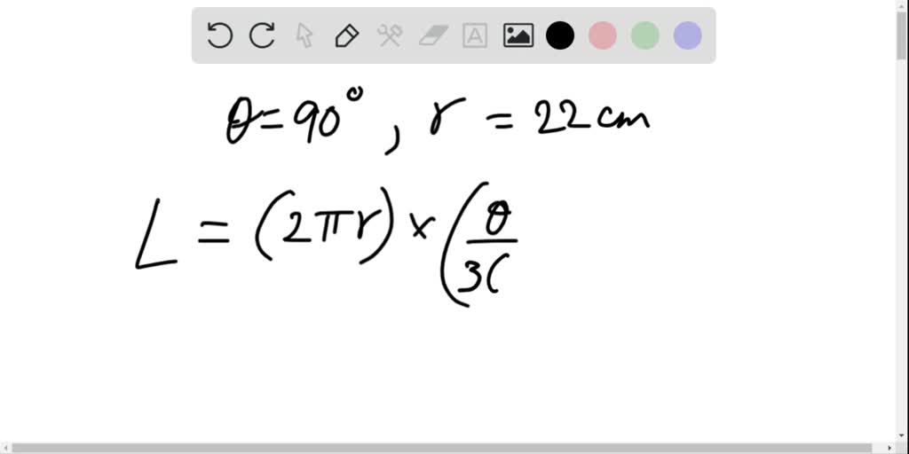 SOLVEDArc Length How long is the arc cut off by a central angle of 60