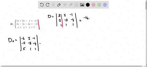 use-cramers-rule-to-solve-those-systems-for-which-d-neq-0-in-cases-where-d0-use-gaussian-eliminat-19