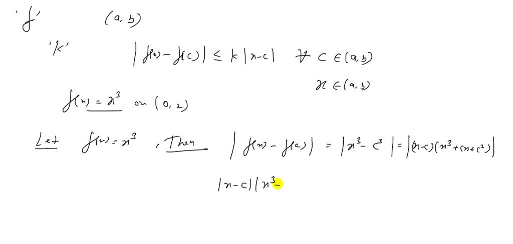 SOLVED:a) Find a sequence of Lipschitz continuous functions on [0,1 ...