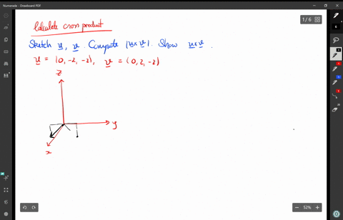 cross-products-from-the-definition-sketch-the-following-vectors-u-and-mathbfv-then-compute-mathbfu-8