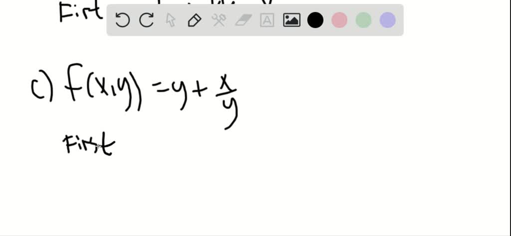 SOLVED:Which order of differentiation will calculate fx y faster: x ...