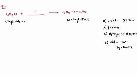 ethyl-chloride-is-converted-into-diethyl-ether-in-a-wurtz-reaction-b-grignard-reaction-c-perkin-reac