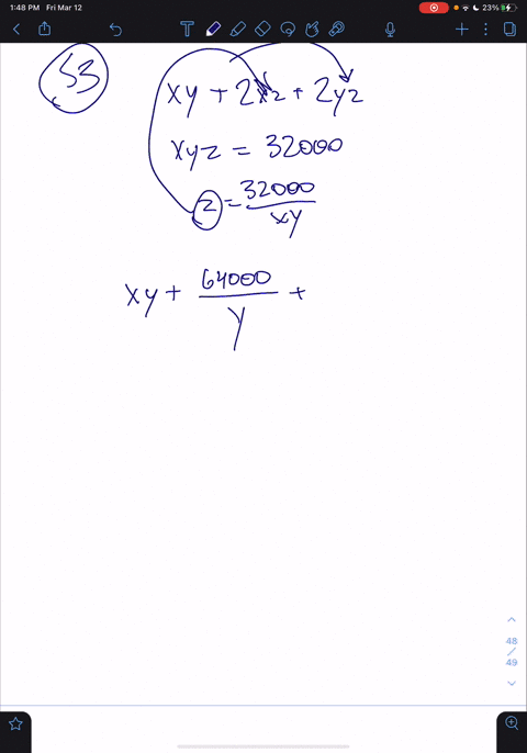 a-cardboard-box-without-a-lid-is-to-have-a-volume-of-32000-cm3-find-the-dimensions-that-minimize-the