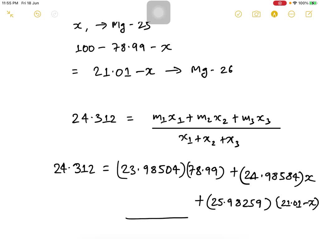 SOLVEDIn a periodic table the average atomic mass of magnesium is