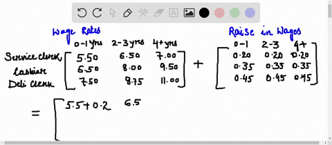 use-the-matrix-which-shows-employees-hourly-wage-rates-at-a-grocery-store-the-wage-rates-depend-on-2