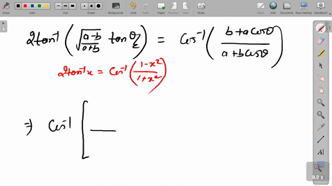 prove-that-2-tan-1leftsqrtfraca-bab-tan-leftfractheta2rightrightcos-1leftfracba-cos-thetaab-cos-thet