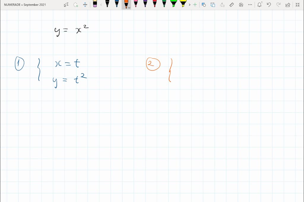 Solved Find Two Different Sets Of Parametric Equations For The