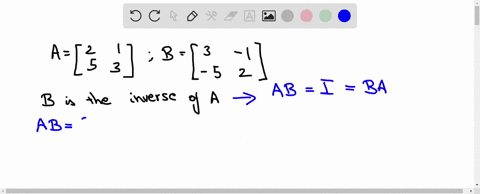 the-inverse-of-a-matrix-in-exercises-5-12-show-that-b-is-the-inverse-of-a-aleft-beginarrayll2-1-5-3e