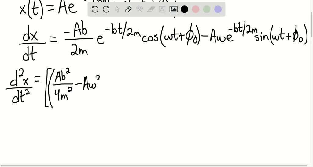 SOLVEDProve that the expression for x(t) in Equation 14.56 is a solution to the equation of