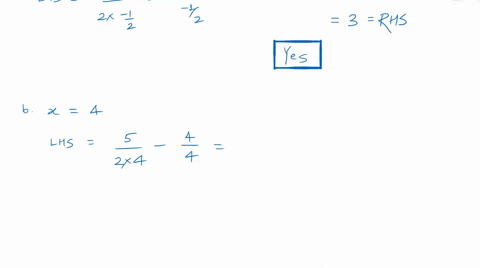 determine-whether-each-value-of-x-is-a-solution-of-the-equation-values-a-x-frac12-b-x4-c-x0-d-xfrac1