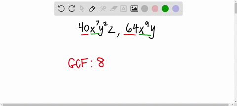 find-the-g-c-f-for-each-list-40-x7-y2-z-64-x9-y